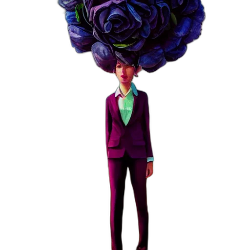jacket, crown, umbrella, flower transparent PNG cut-out