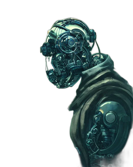 robot, mask, face, creature transparent PNG cut-out