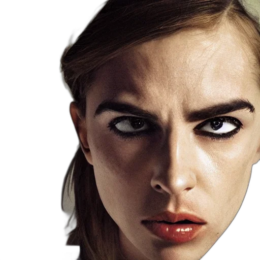 face, photorealistic, comic book art, concept art transparent PNG cut-out