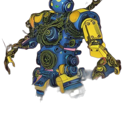 robot, weapon, staff, concept art transparent PNG cut-out