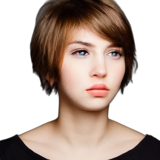 face, hair, jewelry, staff transparent PNG cut-out