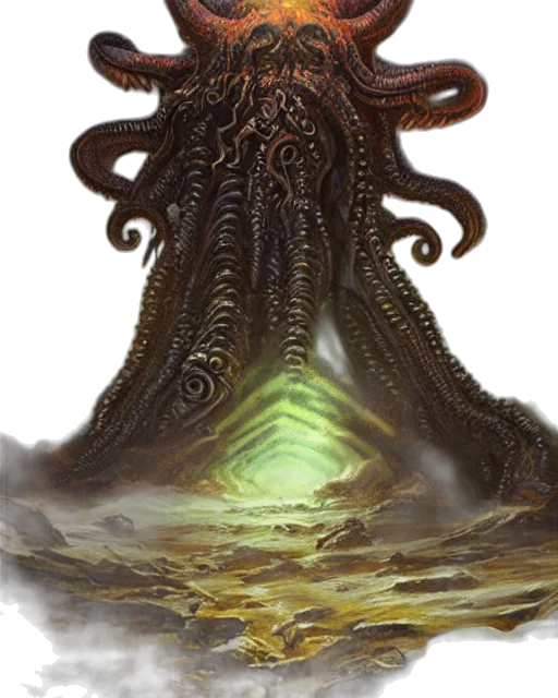 creature, hair, crown, staff transparent PNG cut-out