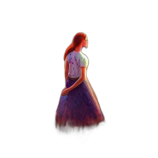 dress, crown, hair, robot transparent PNG cut-out
