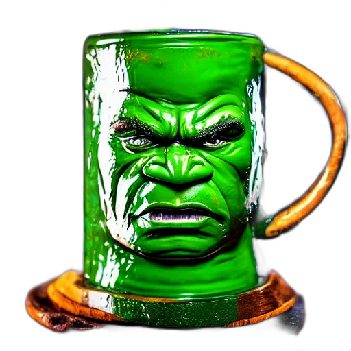 face, bottle, 3d render, comic book art transparent PNG cut-out