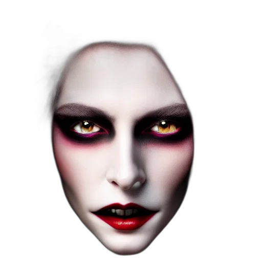mask, face, creature, 3d render transparent PNG cut-out