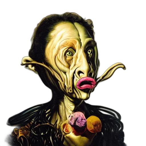 mask, face, creature, staff transparent PNG cut-out
