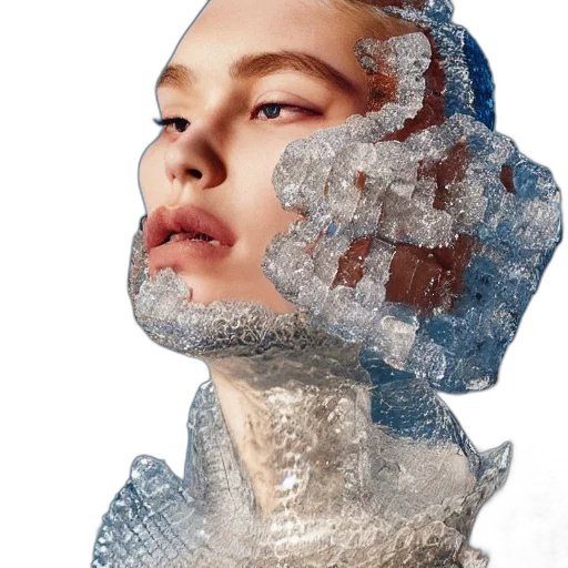 face, mask, hair, crown transparent PNG cut-out