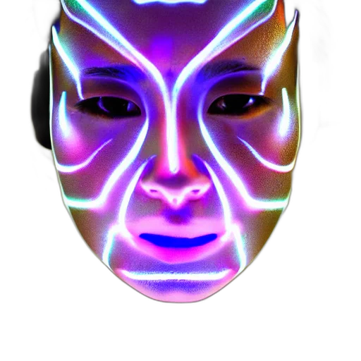 mask, face, robot, creature transparent PNG cut-out