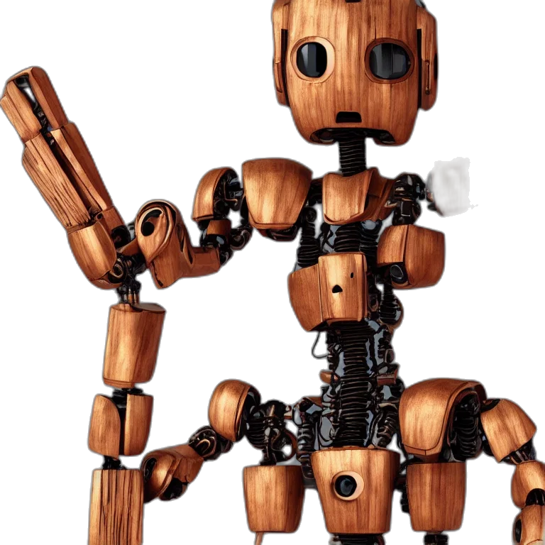 robot, 3d render, concept art, pixel art transparent PNG cut-out
