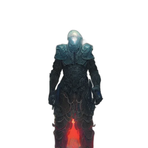 robot, sword, creature, staff transparent PNG cut-out