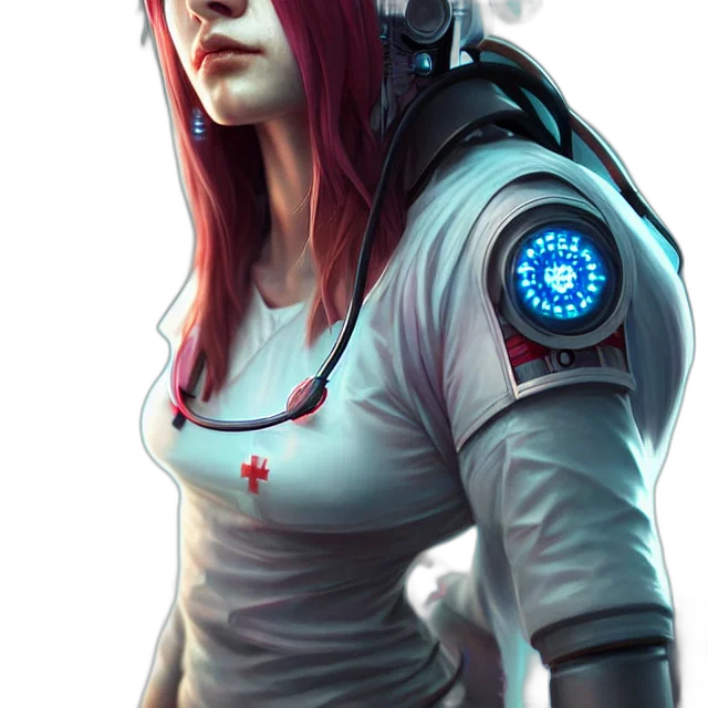 robot, staff, jacket, face transparent PNG cut-out