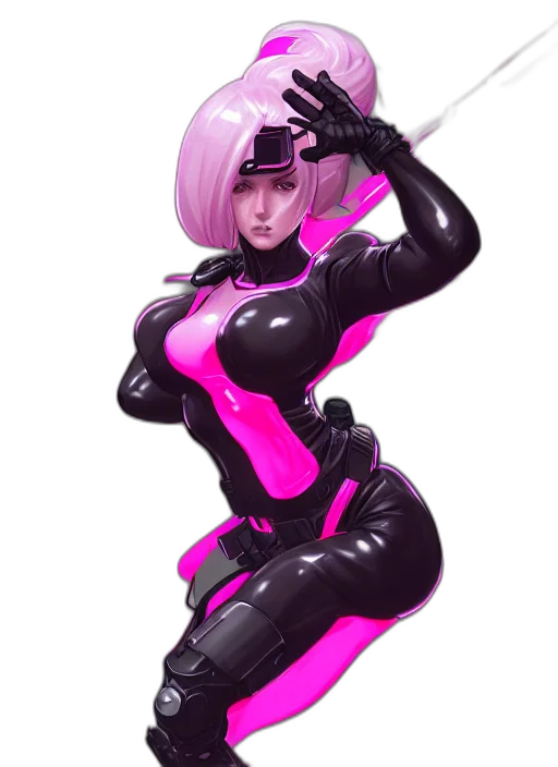 robot, weapon, staff, jacket transparent PNG cut-out