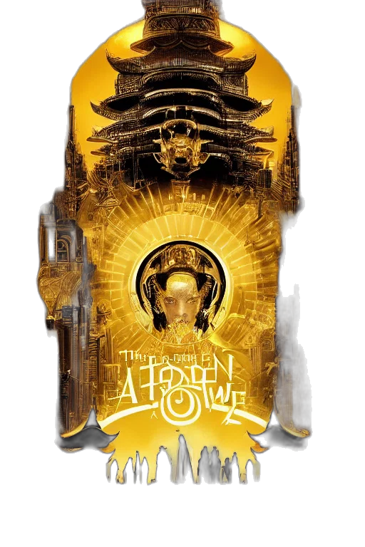 concept art, fantasy art, golden, way transparent PNG cut-out