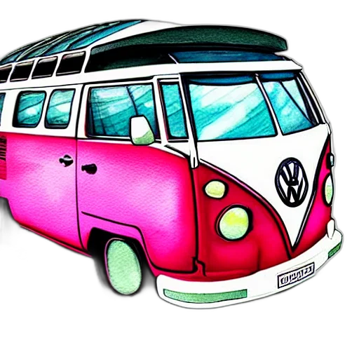 car, watercolor, cartoon, concept art transparent PNG cut-out