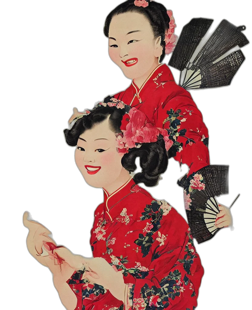 dress, umbrella, staff, cartoon transparent PNG cut-out