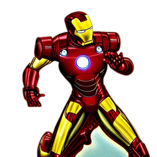 robot, comic book art, concept art, 3d render transparent PNG cut-out