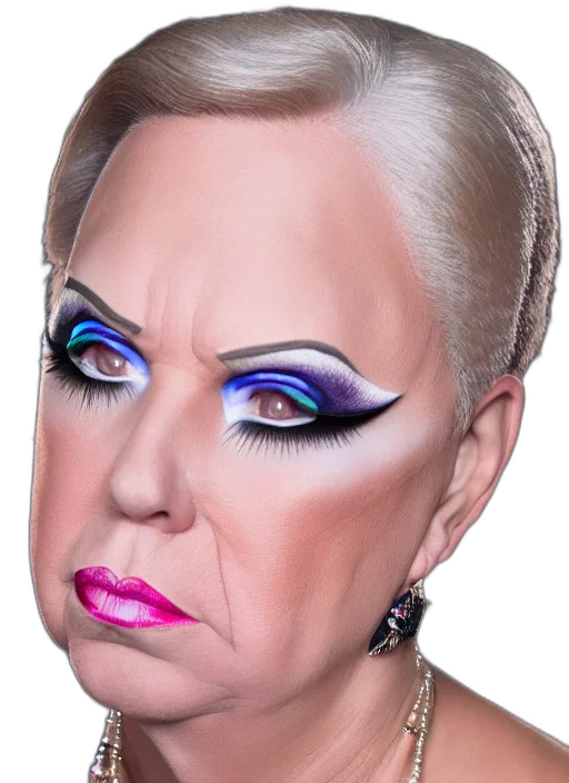 face, mask, creature, hair transparent PNG cut-out