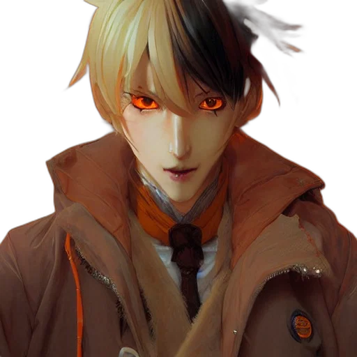 jacket, face, mask, staff transparent PNG cut-out