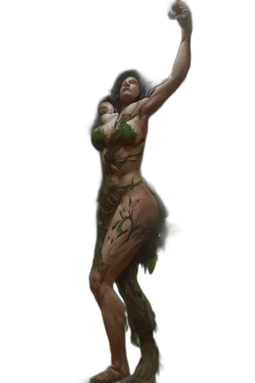 creature, staff, concept art, fantasy art transparent PNG cut-out