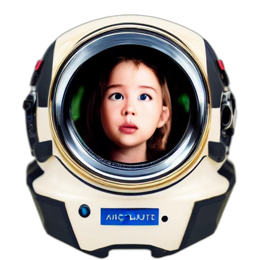 robot, face, mask, photorealistic transparent PNG cut-out