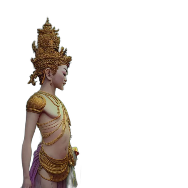 staff, crown, jewelry, mask transparent PNG cut-out