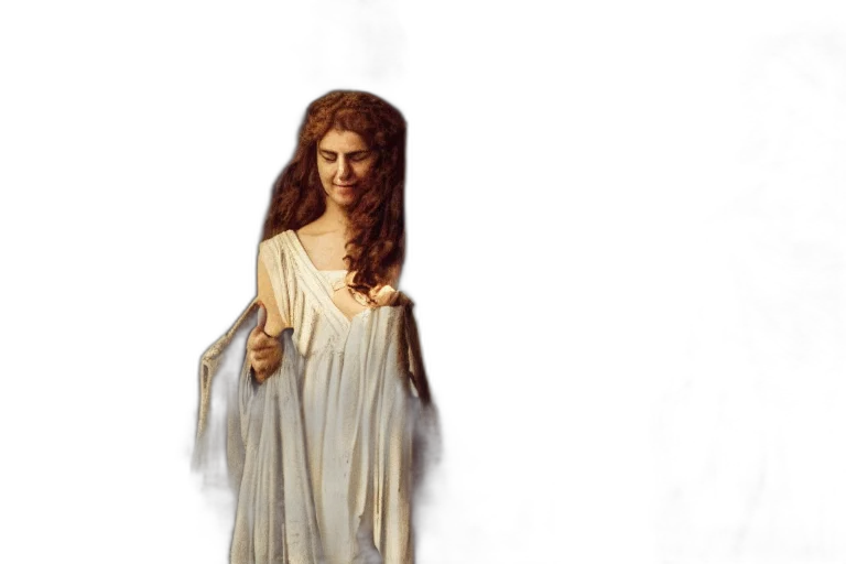 dress, staff, jewelry, sword transparent PNG cut-out