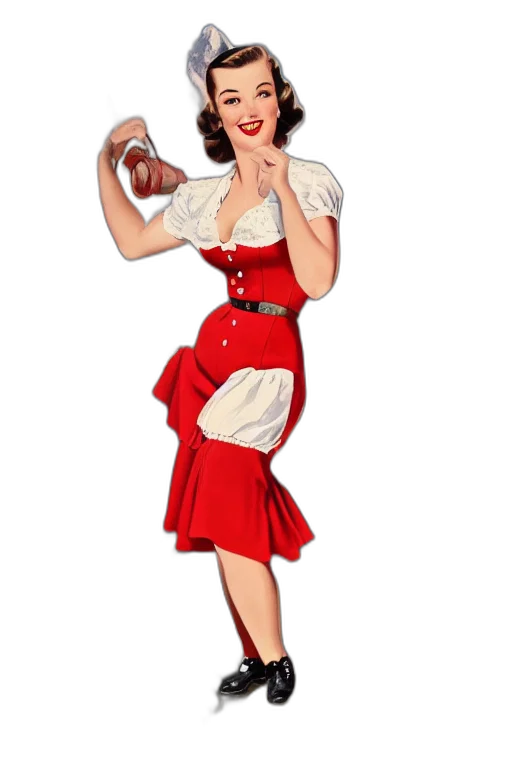 dress, staff, concept art, german transparent PNG cut-out