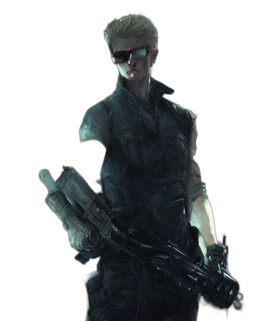 weapon, staff, robot, concept art transparent PNG cut-out