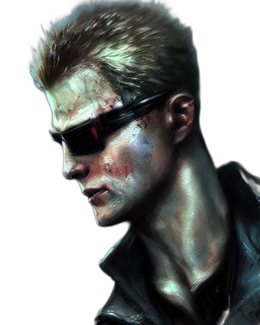 cyberpunk, comic book art, concept art, photorealistic transparent PNG cut-out