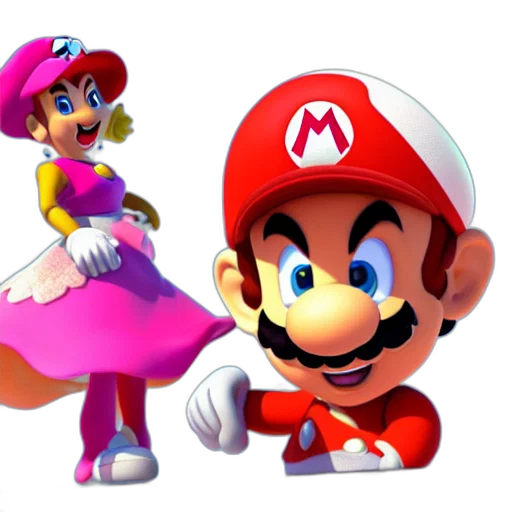 dress, weapon, hat, 3d render transparent PNG cut-out