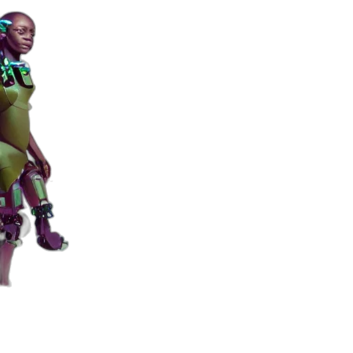 staff, robot, weapon, jacket transparent PNG cut-out