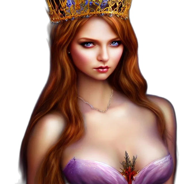 crown, jewelry, fantasy art, photorealistic transparent PNG cut-out