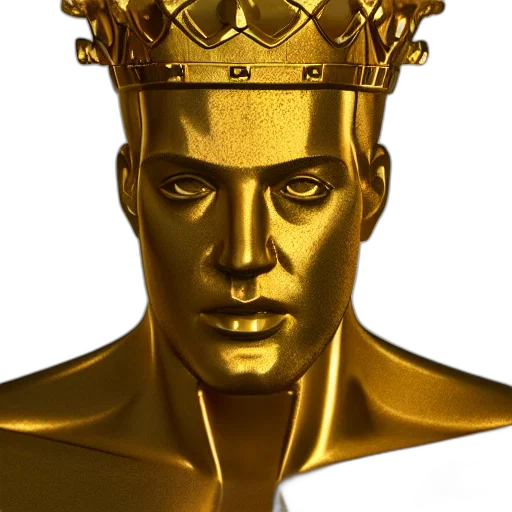 crown, jewelry, face, 3d render transparent PNG cut-out