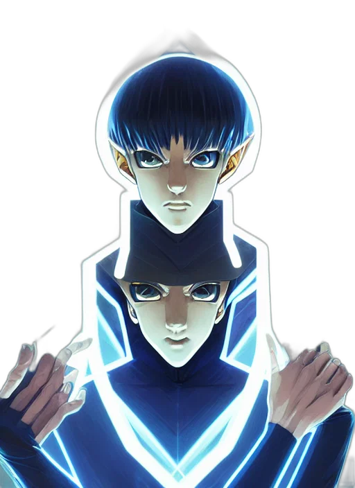mask, jacket, anime, concept art transparent PNG cut-out