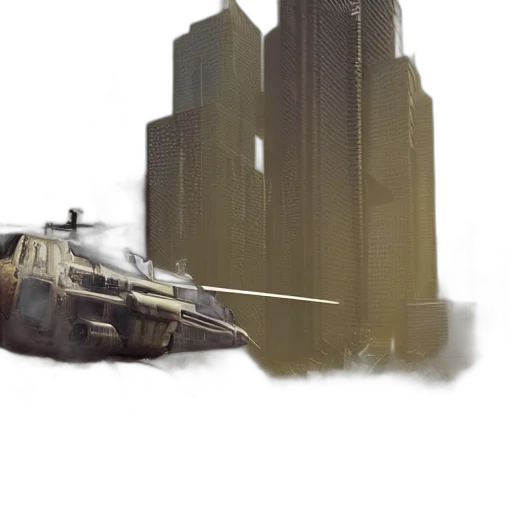 weapon, robot, car, concept art transparent PNG cut-out