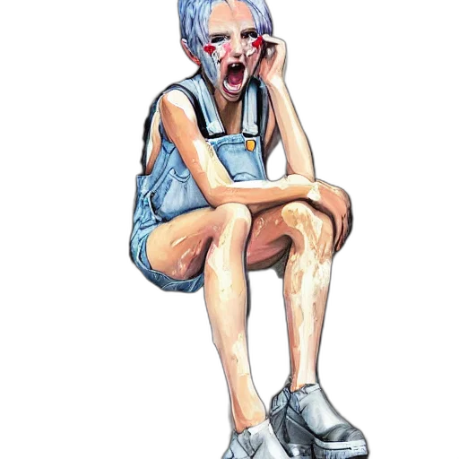 face, mask, creature, jacket transparent PNG cut-out