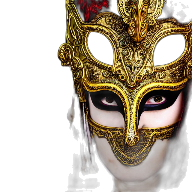 mask, crown, face, jewelry transparent PNG cut-out