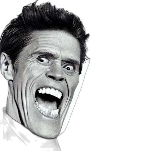 face, mask, creature, photorealistic transparent PNG cut-out