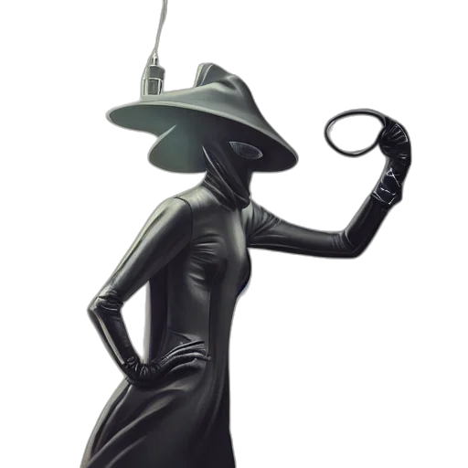 hat, staff, jewelry, dress transparent PNG cut-out