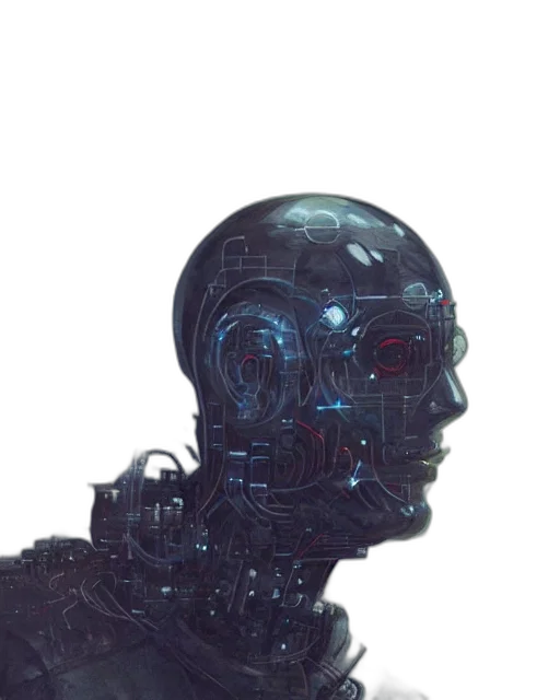 robot, face, mask, creature transparent PNG cut-out