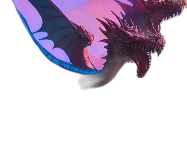 dragon, creature, sword, weapon transparent PNG cut-out