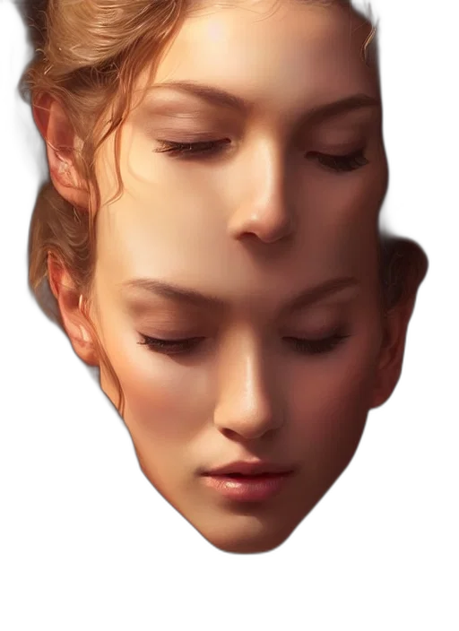face, crown, mask, hair transparent PNG cut-out