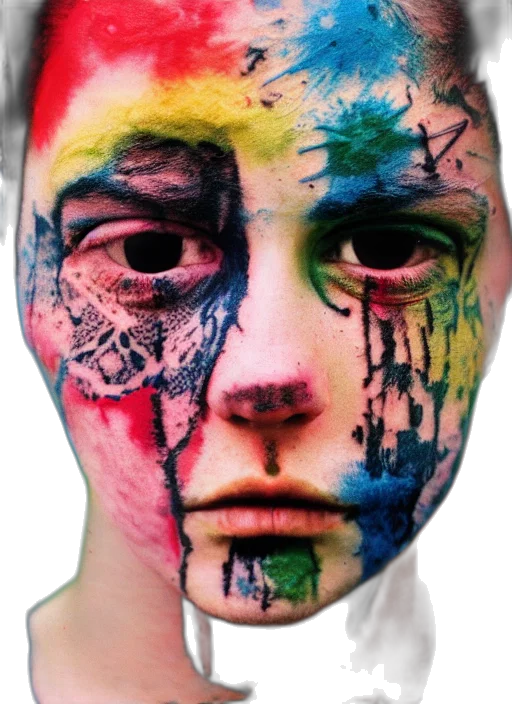 face, mask, creature, robot transparent PNG cut-out