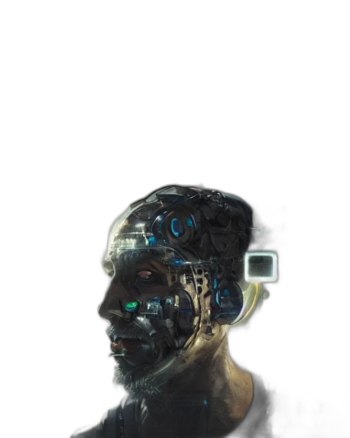 robot, mask, face, creature transparent PNG cut-out