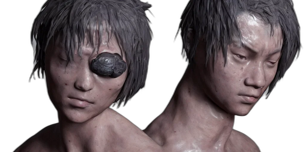 cyberpunk, 3d render, concept art, photorealistic transparent PNG cut-out
