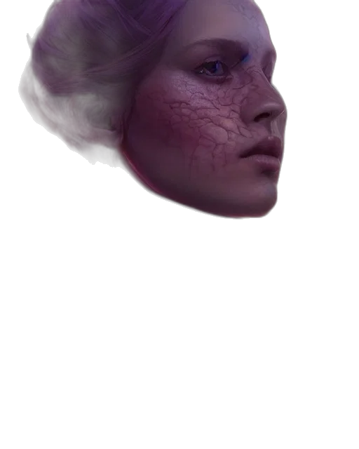face, mask, creature, hair transparent PNG cut-out