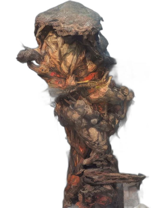 face, mask, staff, crown transparent PNG cut-out