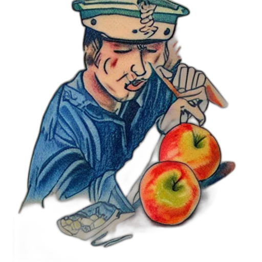 food, staff, weapon, watercolor transparent PNG cut-out