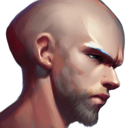 face, concept art, photorealistic, fantasy art transparent PNG cut-out