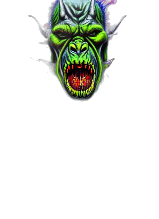 mask, face, creature, staff transparent PNG cut-out